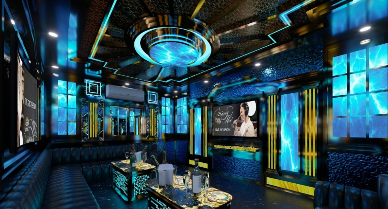 Thi công hệ thống ánh sáng quán karaoke ở Bình Chánh